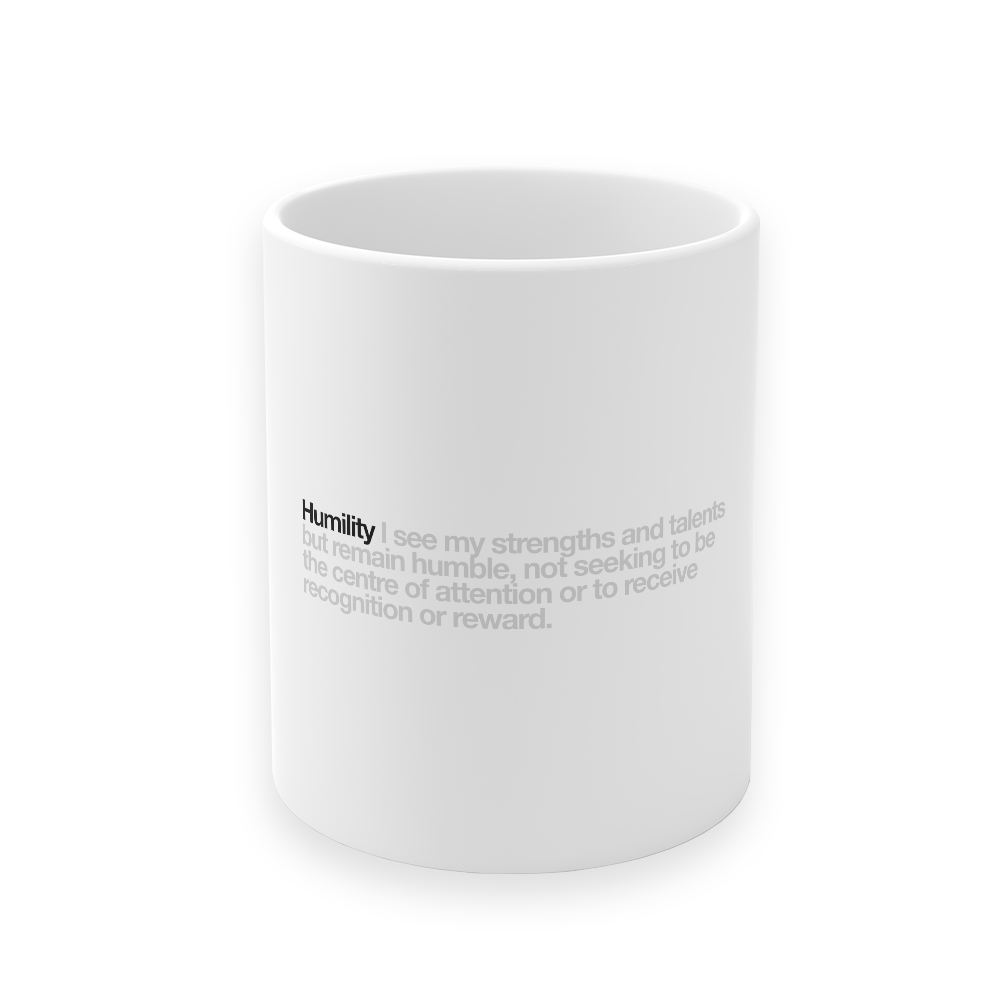 One Value "Customisable" Ceramic Mug in White - 11oz/325ml freeshipping - VALUES.INK