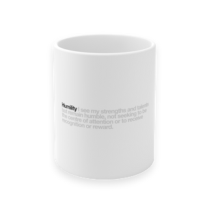 One Value "Customisable" Ceramic Mug in White - 11oz/325ml freeshipping - VALUES.INK