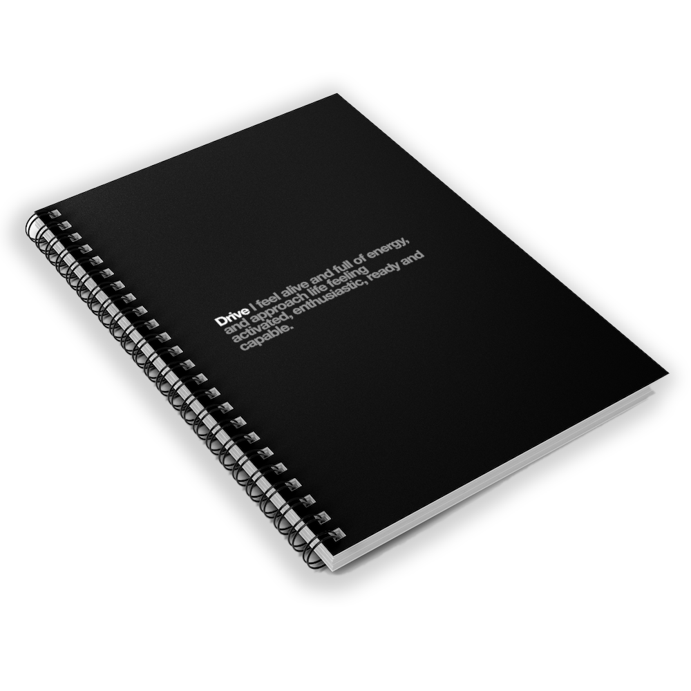 Drive Black Spiral Notebook - Ruled Lines freeshipping - VALUES.INK