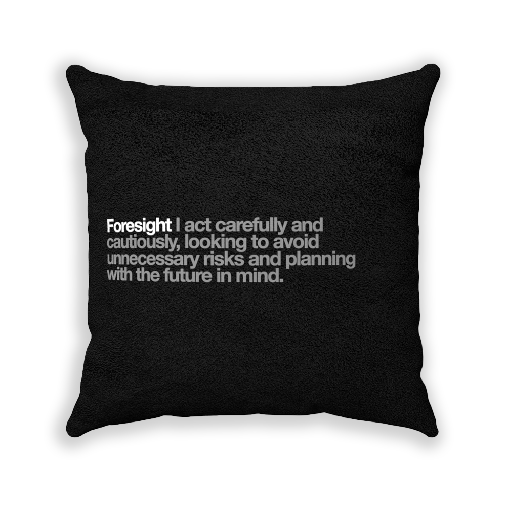 Foresight Black Faux Suede Square Pillow - Various Sizes freeshipping - VALUES.INK