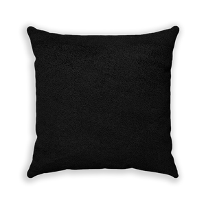 Social Intelligence Black Faux Suede Square Pillow - Various Sizes freeshipping - VALUES.INK